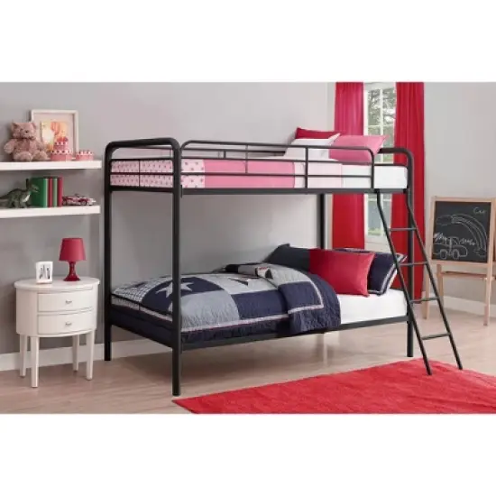 Twin over Twin Evan Metal Bunk Bed - Room & Joy image {6}