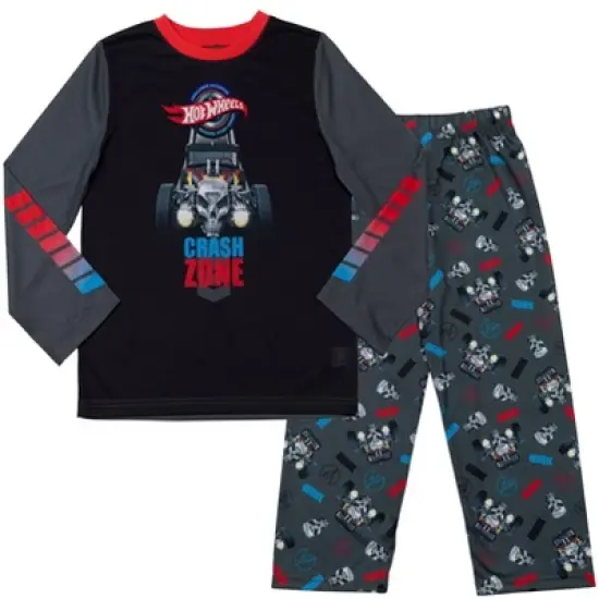 Hot Wheels Pajama Shirt and Pants Sleep Set Little Kid to Big Kid  image {9}
