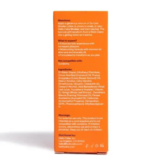 Hello Cake So-Low Stroker Lotion Lube for Self Play - 1.7 fl oz image {10}