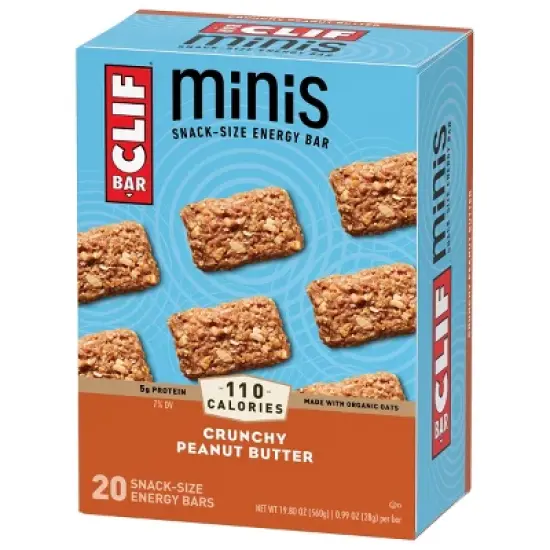 CLIF Bar Crunchy Peanut Butter Energy Bar Minis - 20ct image {3}