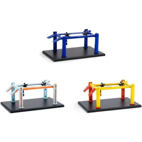 "Four-Post Lifts" Set of 3 pieces Series 1 1/64 Diecast Models by Greenlight image {1}