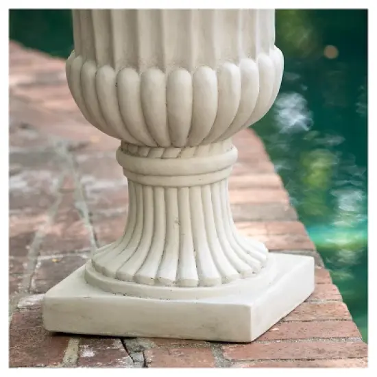 Christopher Knight Home 20" Wide Fiberglass Urn Planter image {3}