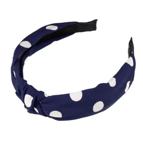 Unique Bargains Women's Polka Dot Knotted Headband 1 Pc image {10}