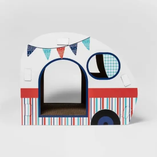 Americana Camper Cat Scratch House - Boots & Barkley&trade; image {1}