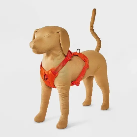 Reflective Comfort Clip-In Clasp Dog Harness - Bright Orange - Boots & Barkley&trade; image {4}