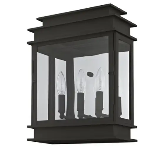 Livex Lighting Princeton 3 - Light Wall Light in  Black image {3}