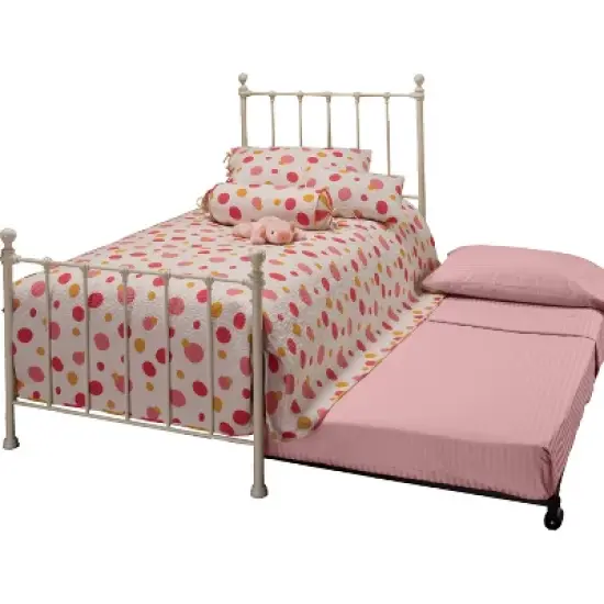 Twin Molly Bed Set with Rails and Trundle Steel - Hillsdale Furniture image {6}