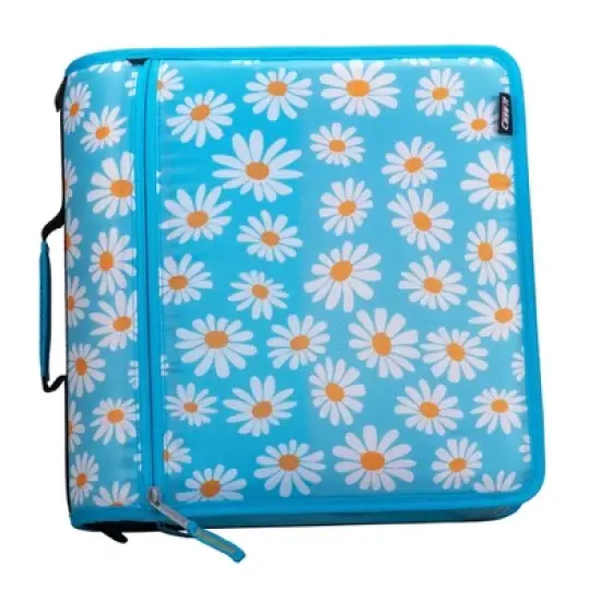 Case-it Print Might Zip Tab Zipper Binder Expanding File Folder and Shoulder Strap and Handle image {4}