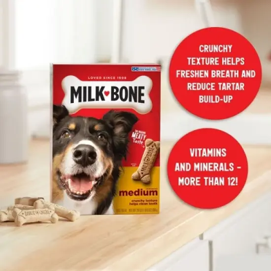 Milk Bone Original Biscuits, Medium Dog Treats, 24 oz, Pack of 2 image {1}