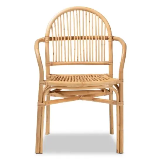 Tugera Rattan Dining Chair Natural/Brown - bali & pari image {2}