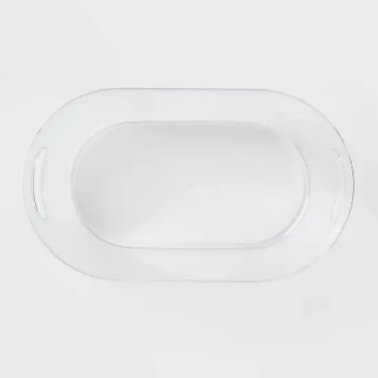 4gal Plastic Beverage Tub - Room Essentials&trade;: Clear Drink Bucket, Ice Bucket, Dishwasher-Safe image {2}