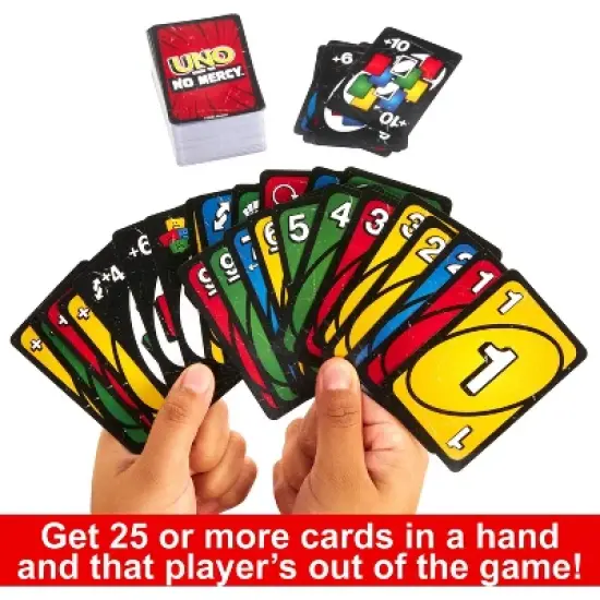 UNO Show &lsquo;em No Mercy Card Game for Kids, Adults & Family Night, Parties and Travel image {4}