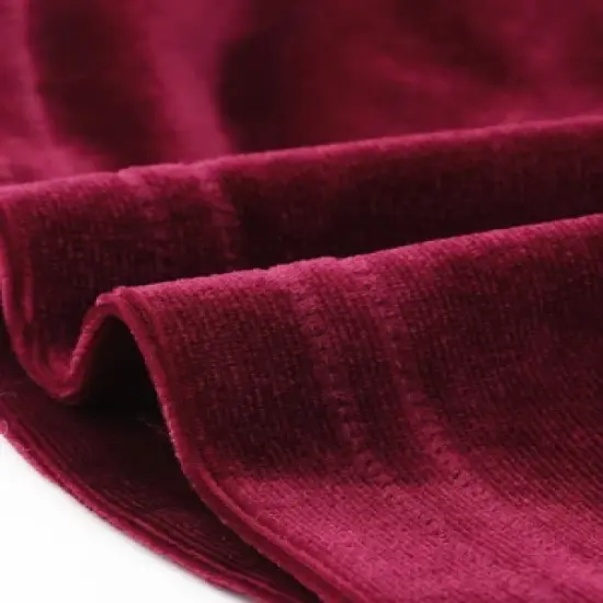 Allegra K Women's Velvet Party Bodycon Mini Ruched Skirt image {4}