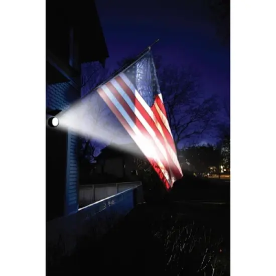 Maxsa Innovations Solar Powered LED Flag Light: Weather-Resistant Outdoor Solar Lighting, Black, Includes 1 LED Bulb image {7}