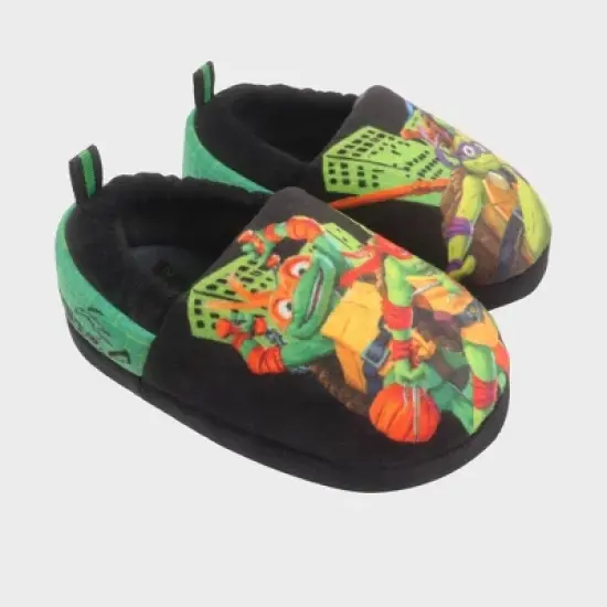 Toddler Boys' Teenage Mutant Ninja Turtles Sock Slippers - Green image {5}