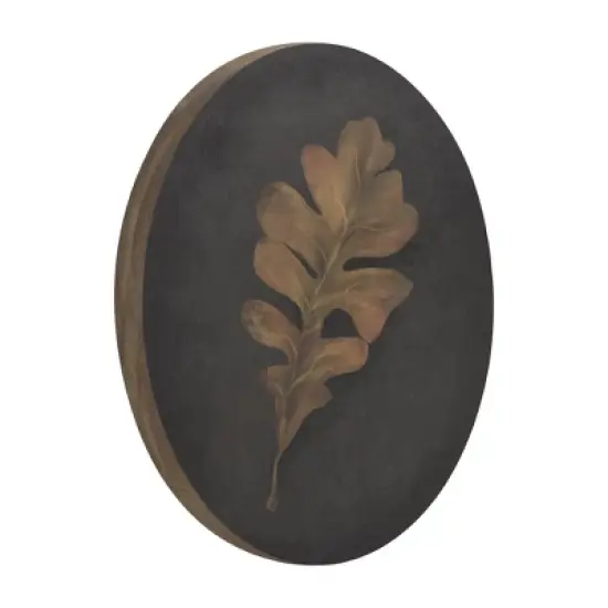 8"x10" Moody Leaf Painted Board Wall Art - Threshold&trade; designed with Studio McGee image {4}