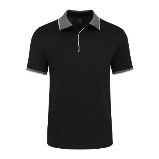 Mio Marino Men's Classic-Fit Cotton-Blend Pique Polo Shirt with Contrast Collar image {8}