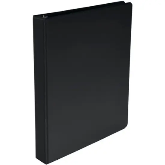 School Smart D Ring Binder, Polypropylene, 1 Inch, Black image {6}