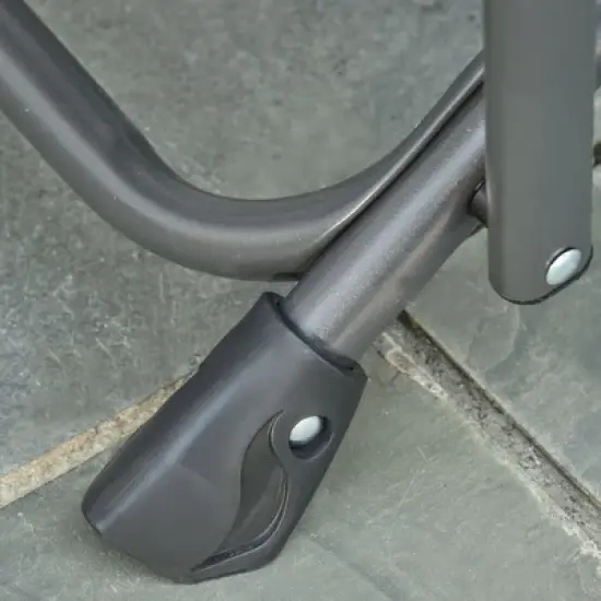 Outsunny Outdoor Director Chair, Folding Camping Chair with Thick Padded, Side Table and Heavy Duty Frame for Camping, Picnic, Beach, Hiking, Travel image {5}