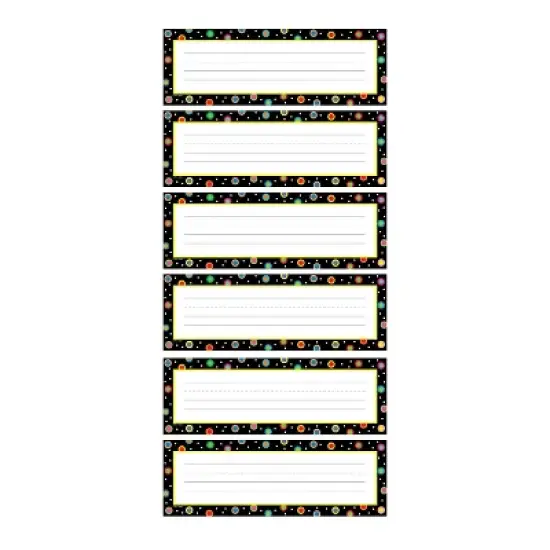 Creative Teaching Press Dots on Black Name Plates, 36 Per Pack, 6 Packs image {2}