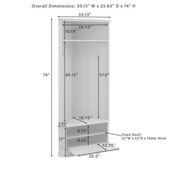 Ellison Corner Hall Tree - Crosley image {10}