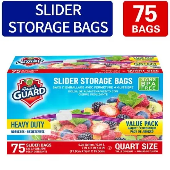 Slider Storage Bags, Zippered Fresh-keeping Bag, Heavy Duty Food Sorting Storage Bag, Food Preservation Sealed Bag image {15}