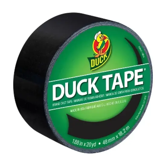 Duck 1.88"x20yd 6pk Duct Tape Black image {1}