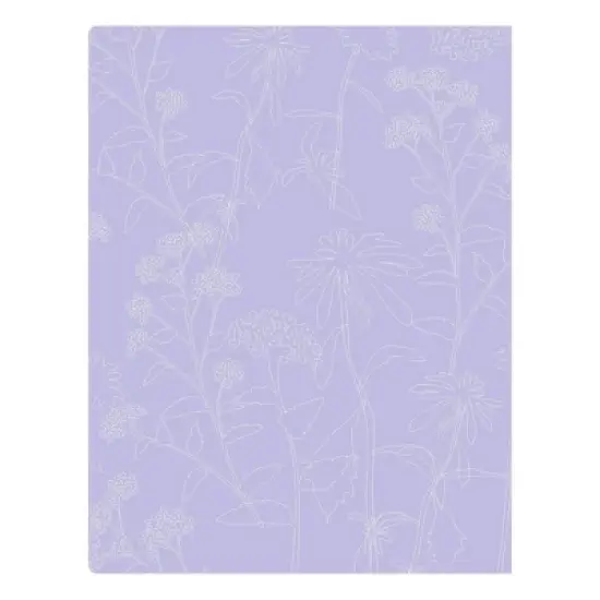 Blue Sky 8.5"x11" Green Earth 2025-2026 Monthly Stapled Planner (2 Year) Textured Lavender Floral image {10}