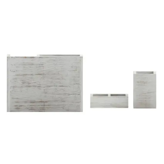 Emma and Oliver Three Piece Industrial Desk or Vanity Organizer Set with Foam Pads image {8}