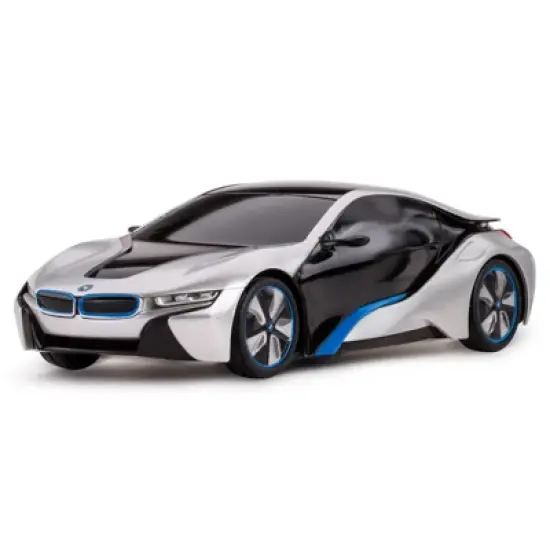 Link Ready! Set! Go! 1:24 RC BMW i8 Concept Remote Control Futuristic Sports Car - White image {1}