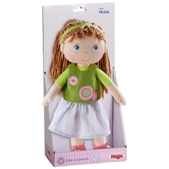 HABA Hedda 12" Soft Doll - Machine Washable with Embroidered Face image {6}