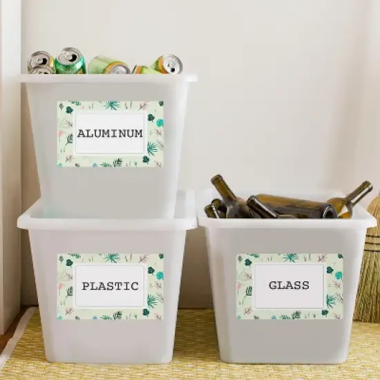 Avery Matte White Rectangle Labels, 8-1/2" x 11" image {2}