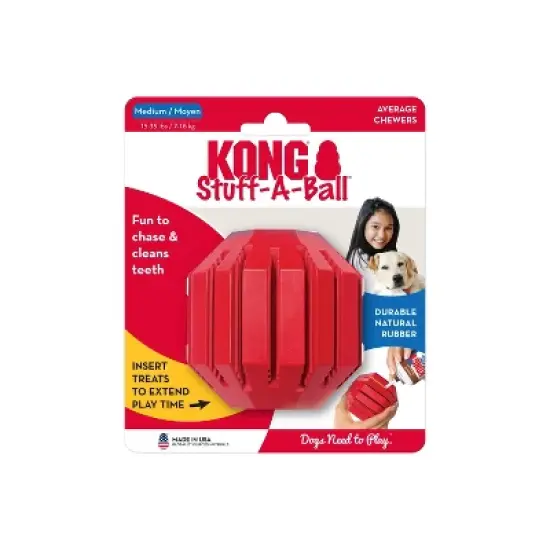 KONG Stuff-A-Ball Dog Treat Dispenser Toy image {1}