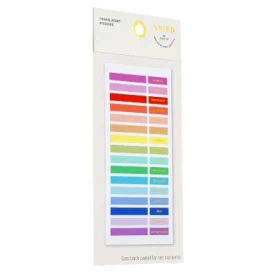 Noted by Post-it Colorful Stickers for Journals, Planners & Calendars - 96ct image {10}