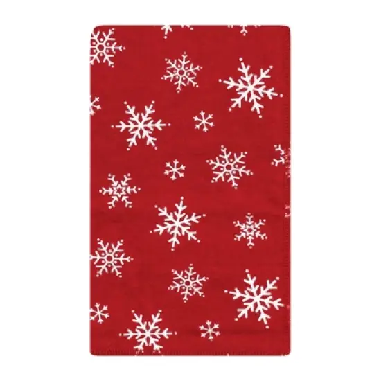 Hudson Baby Unisex Baby Cotton Flannel Burp Cloths, White Tartan, One Size image {6}