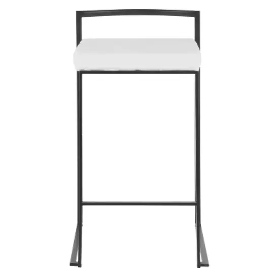 Set of 2 26" Fuji Contemporary Counter Height Barstools - LumiSource image {5}