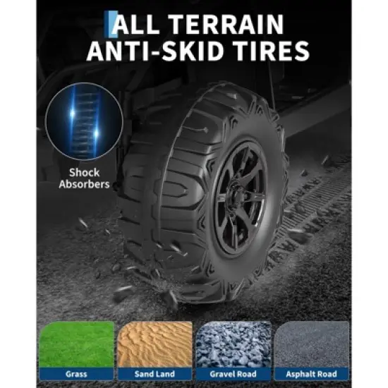 12V Kids Ride on ATV Car with Remote Control, Dual 35w Motors, 4-Wheel Suspension, LED Lights, Music, Off-Road 4 Wheeler for Boys Girls image {4}