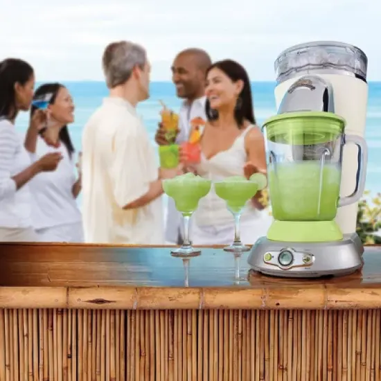 Margaritaville Bahamas Frozen Concoction Maker Off White/Lime Green - DM0500-000-000: Crushes Ice, 36oz Capacity, 400W image {3}