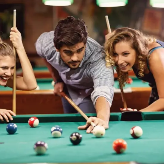 Unique Bargains Round Aluminum Alloy Billiard Magnetic Chalk Holder with Belt Clip image {3}