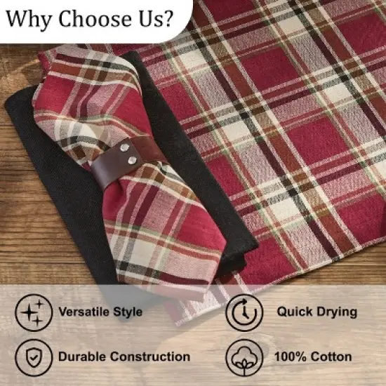 Park Designs Culpepper Red Plaid Napkin Set of 4 image {5}