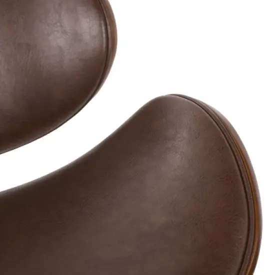 Dawson Mid-Century Modern Upholstered Swivel Office Chair - Christopher Knight Home image {2}