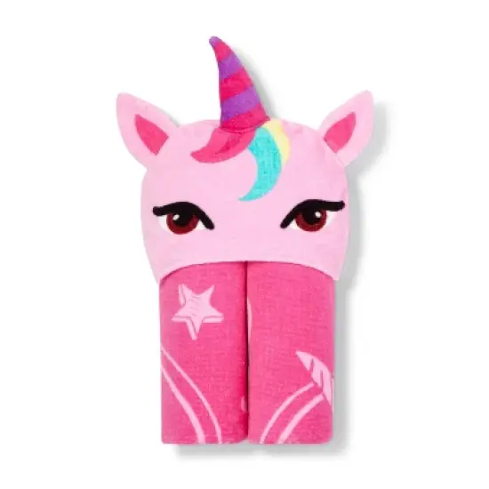 JoJo Siwa Unicorn Hooded Bath Towel Pink image {1}