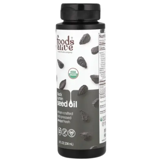 Foods Alive Organic Black Cumin Seed Oil, 8 fl oz (236 ml) image {2}