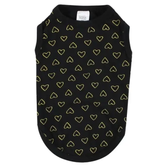 Luvable Friends Dog Pet Dog and Cats Cotton T-Shirts 2pk, Bff Hearts image {5}