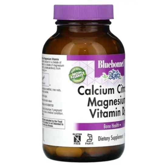 Calcium Citrate Magnesium Plus Vitamin D 90 Caps - Bluebonnet image {3}