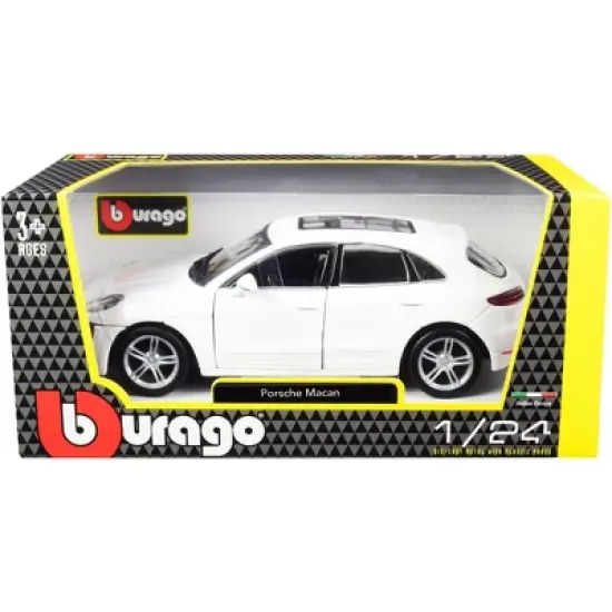 Porsche Macan with Sunroof White 1/24 Diecast Model Car by Bburago image {2}