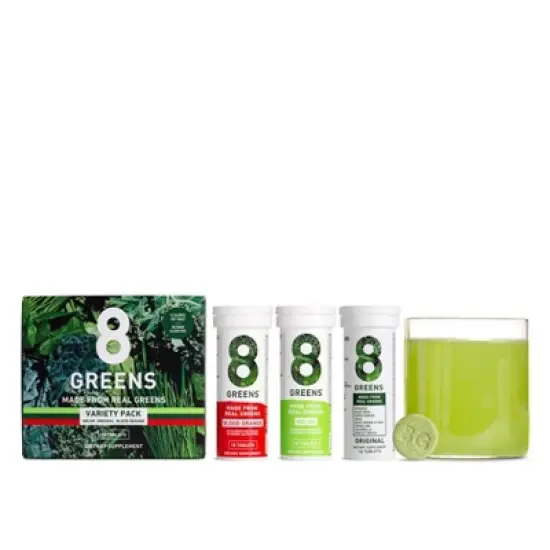 8Greens Variety Original Blood Orange Melon Effervescent - 3pk/30ct image {8}