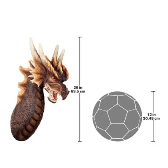 Design Toscano The Ruthless Knavesmire Dragon Trophy Wall Sculpture by artist Liam Manchester image {6}