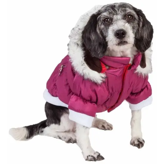 Pet Life Metallic Fashion Dog and Cat Parka Coat image {1}