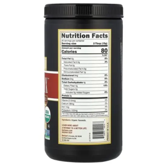 Barlean's Organic Forti-Flax&trade;, Premium Ground Flaxseed, 16 oz (454 g) image {1}